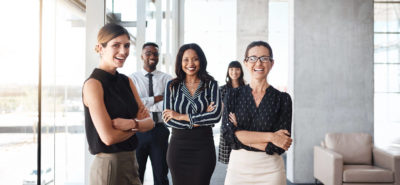 Workers together at the office